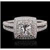 Image 4 : 18KT White Gold 1.99ctw Diamond Ring