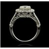 Image 6 : 14KT White Gold 1.52ct I-1/Very Light Yellow Diamond Ring
