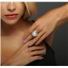 Image 3 : 18KT Yellow Gold David Yurman Pearl and Diamond Ring
