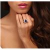 Image 2 : 14KT White Gold 6.14ct Tanzanite and Diamond Ring