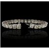 Image 5 : 14KT White Gold 15.06ctw Diamond Tennis Bracelet