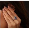 Image 3 : 14KT White Gold 2.76ct Tanzanite and Diamond Ring