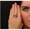 Image 2 : 14KT White Gold 1.62ctw Ruby and Diamond Ring