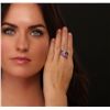 Image 3 : 14KT White Gold 1.62ctw Ruby and Diamond Ring