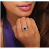 Image 1 : 14KT White Gold 2.25ct Tanzanite and Diamond Ring