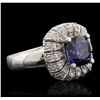 Image 5 : 14KT White Gold 2.25ct Tanzanite and Diamond Ring