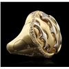 Image 5 : 14KT Yellow Gold 0.50ctw Diamond Ring