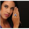 Image 1 : 14KT White Gold 7.58ct Tanzanite and Diamond Ring