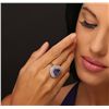 Image 3 : 14KT White Gold 7.58ct Tanzanite and Diamond Ring