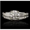 Image 4 : 14KT White Gold 1.39ctw Diamond Wedding Set