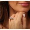 Image 3 : 18KT White Gold 1.19ct Tanzanite and Diamond Ring