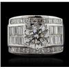 Image 4 : 18KT White Gold 5.12ctw Diamond Ring