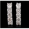 Image 4 : 14KT White Gold 2.71ctw Diamond Earrings