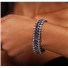 Image 3 : 10KT White Gold 20.84ctw Tanzanite and Diamond Bracelet