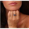 Image 2 : 14KT White Gold 2.00ct Tanzanite and Diamond Ring