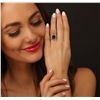 Image 1 : 18KT White Gold 3.08ctw Black Diamond Ring