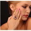 Image 1 : 14KT Rose Gold GIA Certified 25.97ct Morganite and Diamond Ring