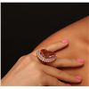 Image 3 : 14KT Rose Gold GIA Certified 25.97ct Morganite and Diamond Ring