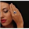Image 3 : 14KT White Gold 4.23ct Tanzanite and Diamond Ring