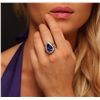 Image 1 : 14KT Yellow Gold 7.74ct GIA Cert Tanzanite and Diamond Ring