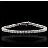 Image 4 : 14KT White Gold 4.64ctw Diamond Tennis  Bracelet