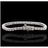 Image 5 : 14KT White Gold 4.64ctw Diamond Tennis  Bracelet