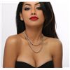 Image 1 : 10KT Yellow Gold 23.98ctw Diamond Necklace