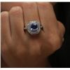Image 4 : 14KT White Gold 2.00ct Tanzanite and Diamond Ring