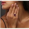 Image 3 : 14KT Yellow Gold 4.45ct Ruby and Diamond Ring