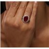 Image 4 : 14KT Yellow Gold 4.45ct Ruby and Diamond Ring