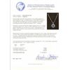 Image 7 : 14KT White Gold 32.34ctw Sapphire & Diamond Pendant with Chain