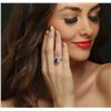 Image 3 : 14KT White Gold 3.93ct Tanzanite and Diamond Ring