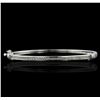 Image 3 : 14KT White Gold 0.60ctw Diamond Bangle
