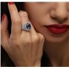 Image 4 : 14KT White Gold 3.50ct Tanzanite and Diamond Ring