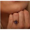 Image 2 : 14KT Yellow Gold 1.00ct Amethyst and Diamond Ring