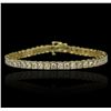 Image 4 : 14KT Yellow Gold 4.65ctw Diamond Bracelet