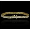 Image 5 : 14KT Yellow Gold 4.65ctw Diamond Bracelet