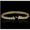 Image 6 : 14KT Yellow Gold 4.65ctw Diamond Bracelet