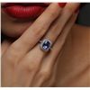 Image 4 : 14KT White Gold 2.03ct Tanzanite and Diamond Ring