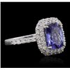 Image 6 : 14KT White Gold 2.03ct Tanzanite and Diamond Ring