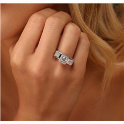 Platinum  1.96ctw Diamond  Ring