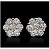 Image 5 : 14KT White Gold 1.65ctw Diamond Earrings