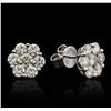 Image 6 : 14KT White Gold 1.65ctw Diamond Earrings