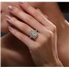 Image 3 : 14KT White Gold 3.07ct I-1/L Diamond Ring