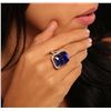 Image 3 : 14KT Yellow Gold 25.04ct Tanzanite and Diamond Ring