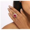 Image 3 : 14KT Rose Gold 9.04ct Ruby and Diamond Ring