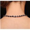 Image 3 : 14KT White Gold 85.76ctw Sapphire and Diamond Necklace