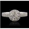 Image 4 : 14KT White Gold 1.50ctw Diamond Ring