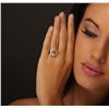 Image 1 : 18KT White Gold 4.60ct Sapphire and Diamond Ring