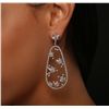 Image 2 : 18KT White Gold 2.09ctw Diamond Earrings